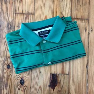 Nautica Striped Polo Shirt, size medium